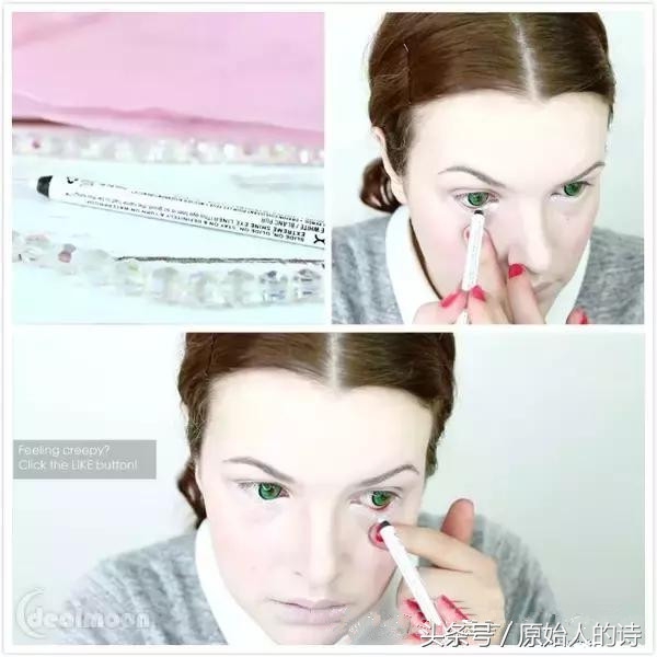 玩妆教程万圣节,简单万圣节化妆教程可爱