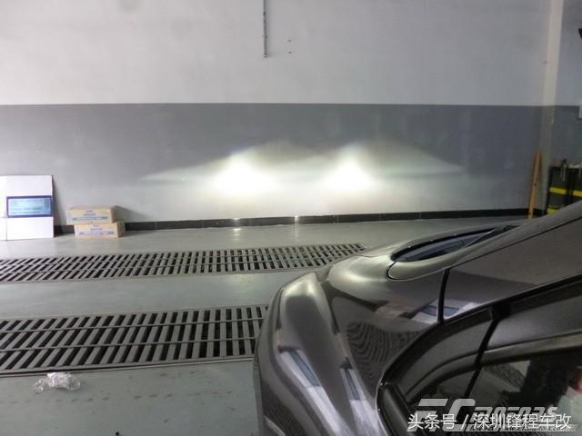 奥德赛远光灯改方形透镜,山东本田奥德赛感应大灯改装