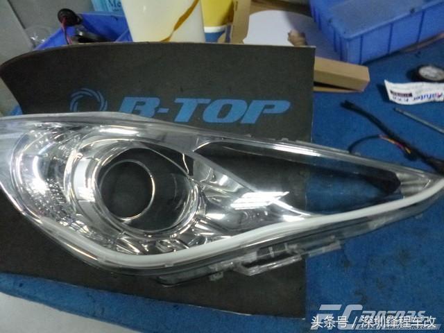 索纳塔八代灯光改装视频,九代北京现代索纳塔夜晚灯光效果