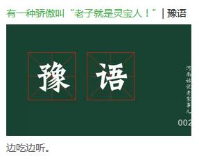 你说的是什么啊河南话,你说河南话的意思