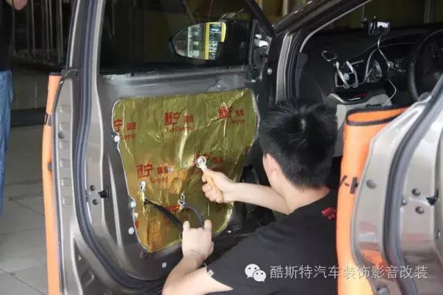 别克英朗音响喇叭无损改装,别克英朗车门音响