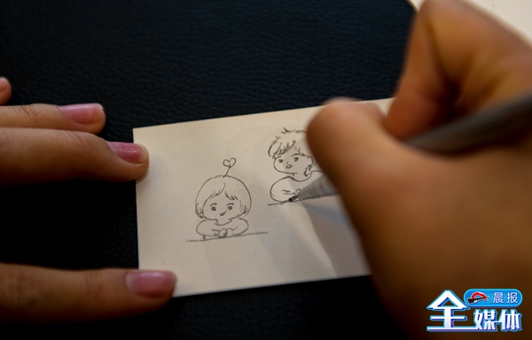 恋爱手绘卡片,手绘给男朋友生日快乐卡片