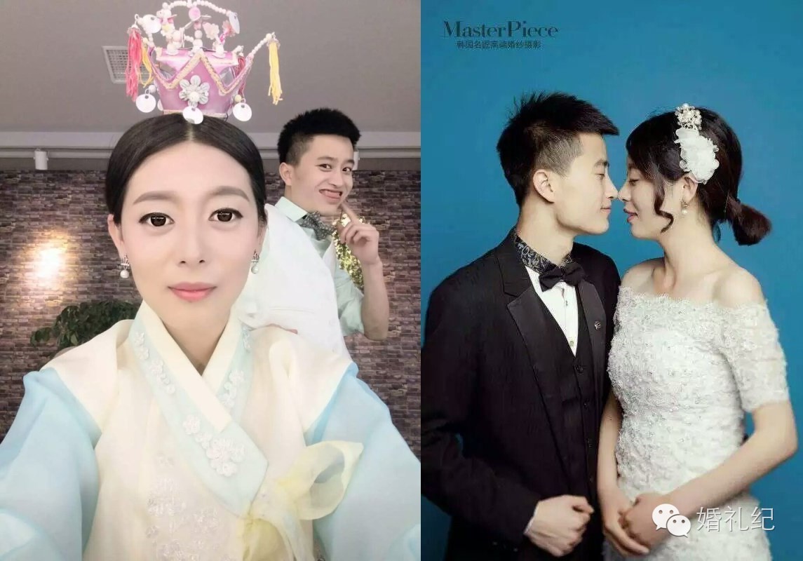晒老公啦!老公发型对了婚纱照也能拍成韩剧海报哟