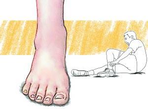 老妈脚崴到了,妈妈独自在家把脚崴了