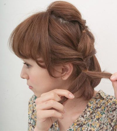 适合盘发的卷发发型,2021最洋气中短发型盘发