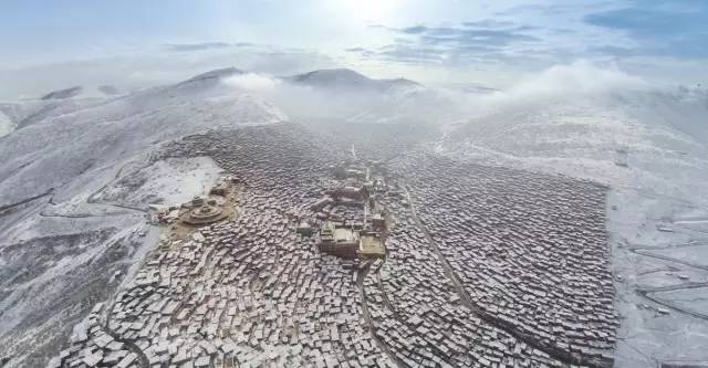 色达冬天摄影,色达冬季