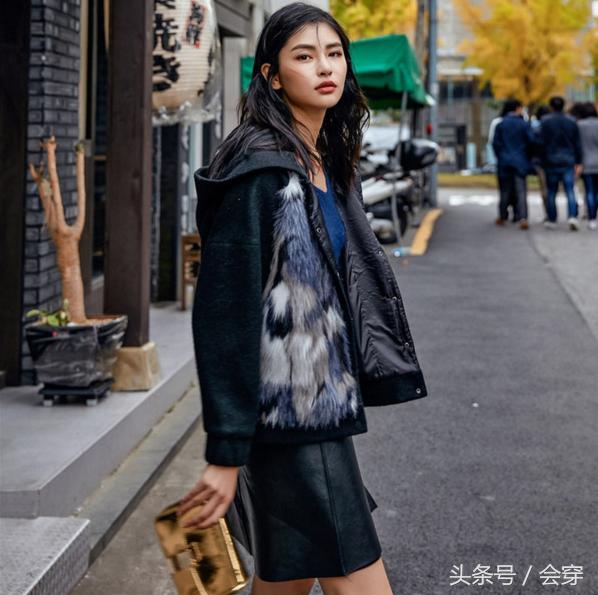 咖啡色皮草外套怎么搭配,皮草外套怎么搭配好看全身