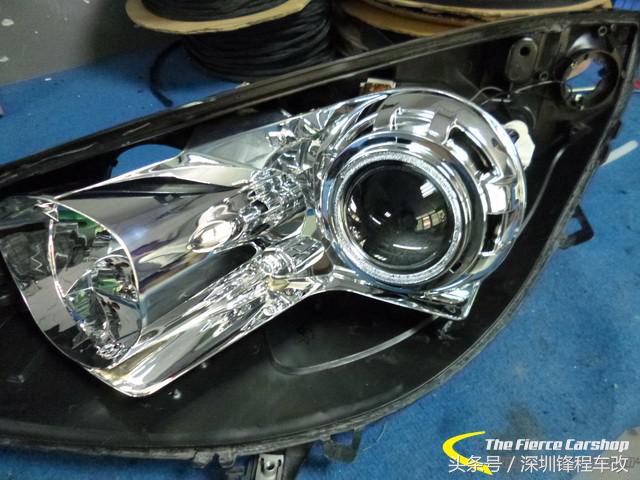 车灯亮度不够怎么修复,标致408改了led灯还能加装透镜吗