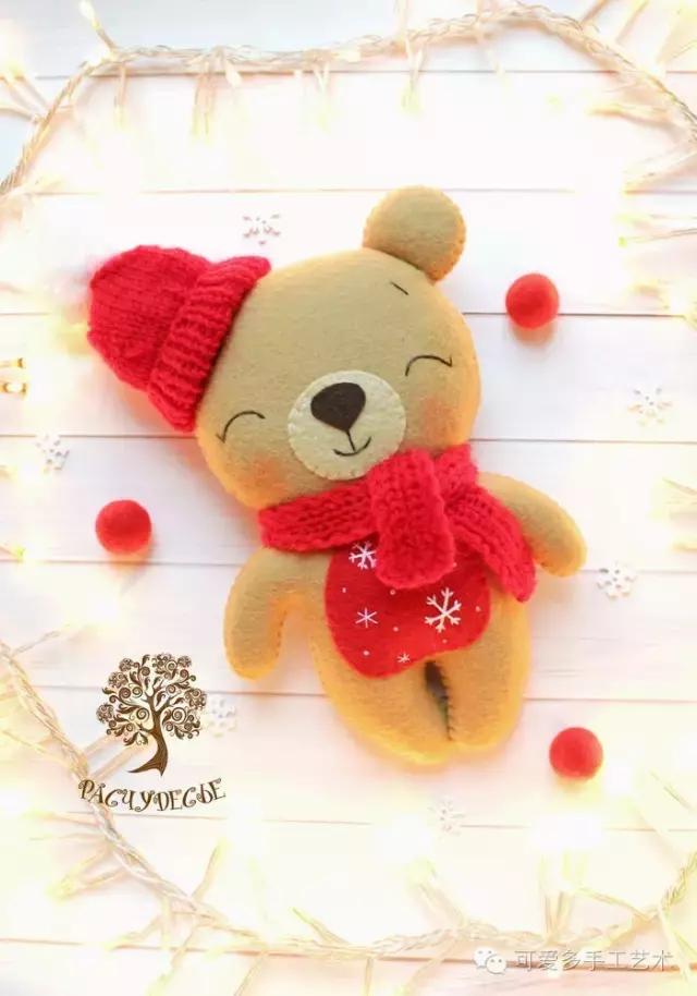 冬天可爱小熊,萌化了的可爱小熊怎么做