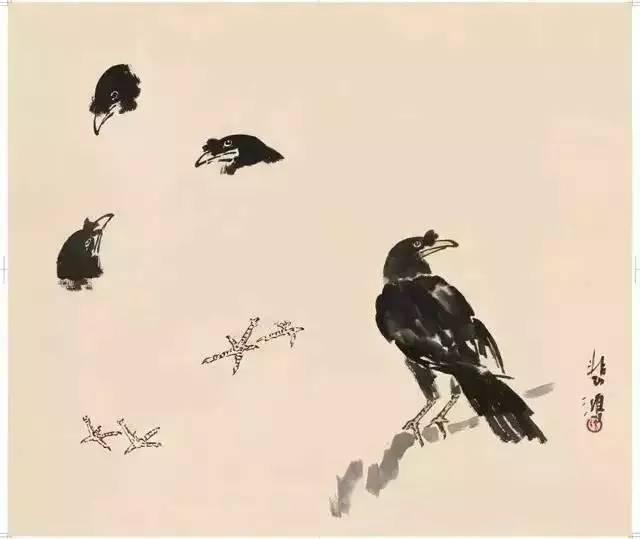 徐悲鸿画喜鹊的书,徐悲鸿喜鹊四喜图真迹在哪里