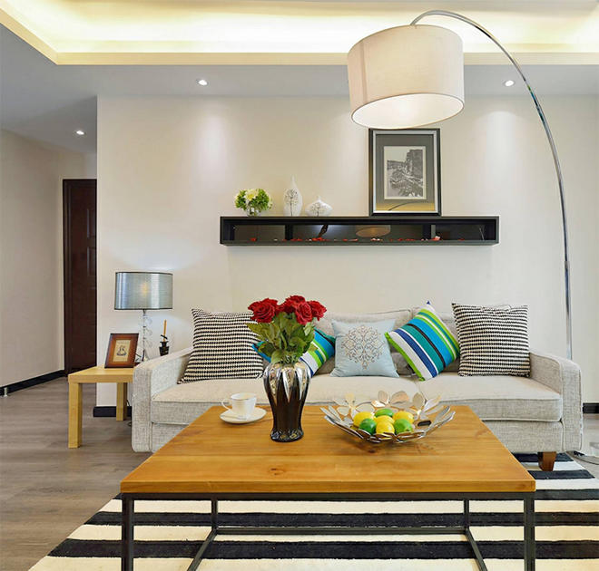 珍珠白的简约风格装修全屋效果图,装修风格大全2022简约风卧室