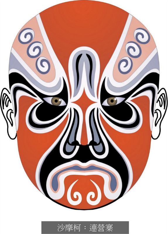 国粹脸谱重组画,国粹创意经典脸谱