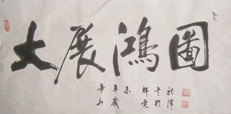 书法大展宏图欣赏,武模凯书法大展宏图