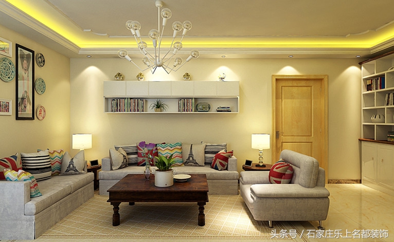 乐上名都装修效果图,乐上名都装饰499一平米