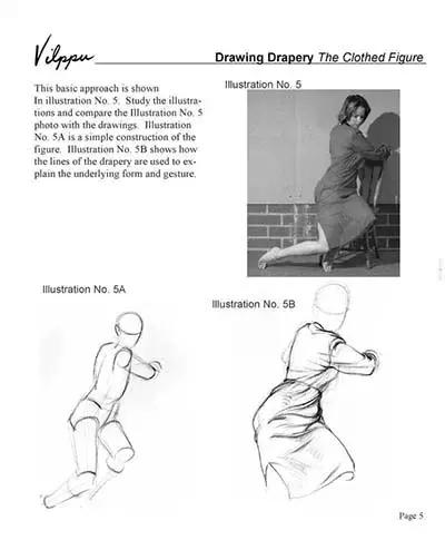 褶皱衣服的画法,古风衣服褶皱画法