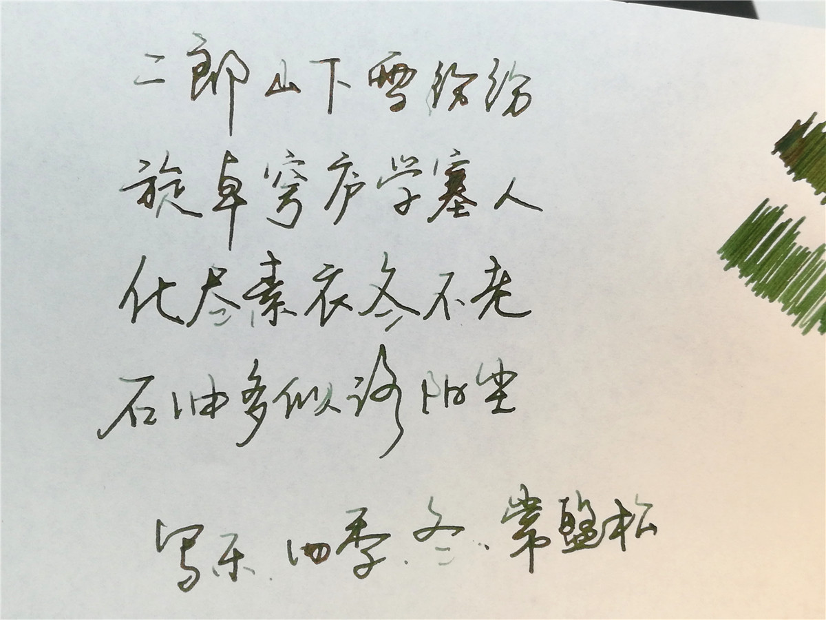 写乐四季彩钢笔开箱视频,写乐墨水试色