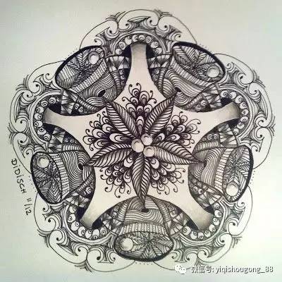 自己画圣诞卡片,圣诞节手工缠绕画