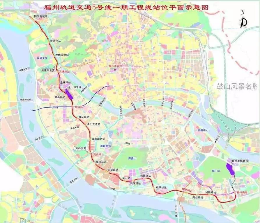 福州地铁5号线福塔到福塔东多远,福州地铁五号线最新线路图