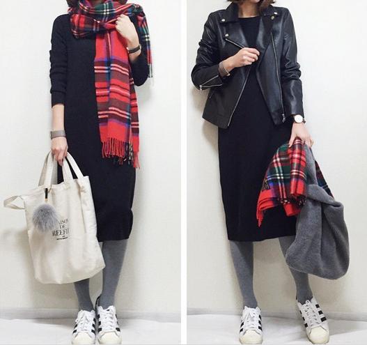 博主｜冬天围巾买了不会搭看看这位博主怎么把围巾搭配好