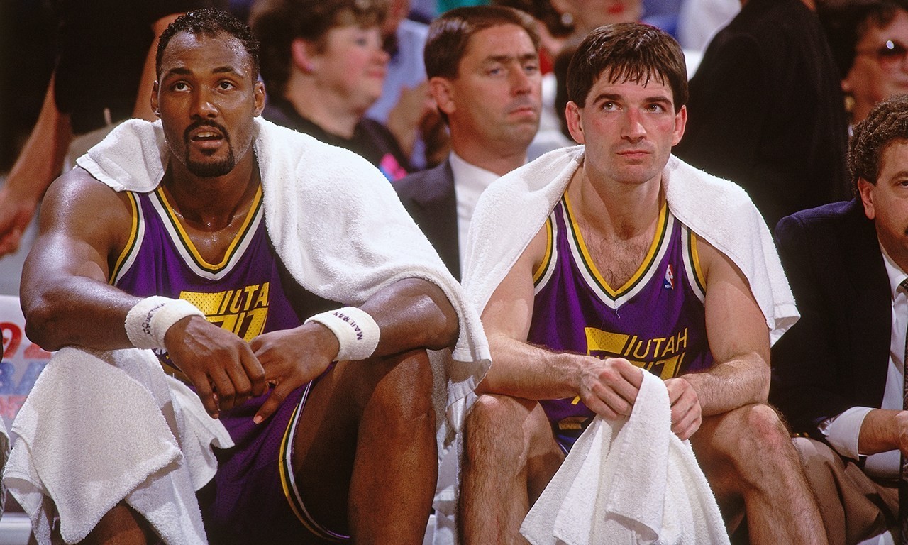 卡尔马龙VS乔丹-----最强的人神对决!