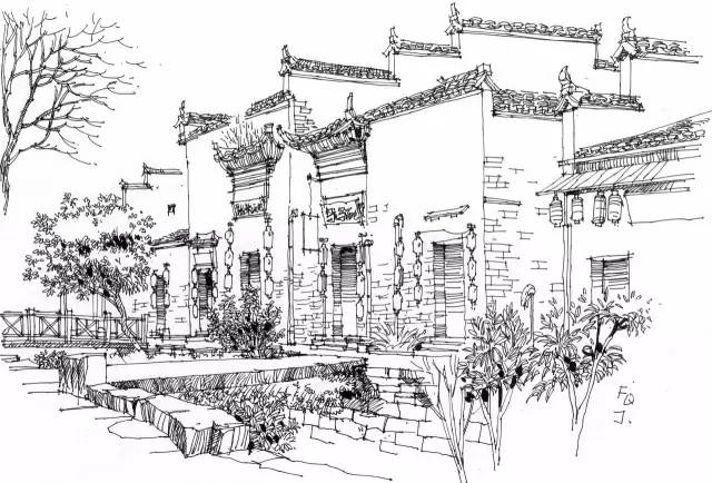 迷人的山水绘画,徽州特色烟雨江南画