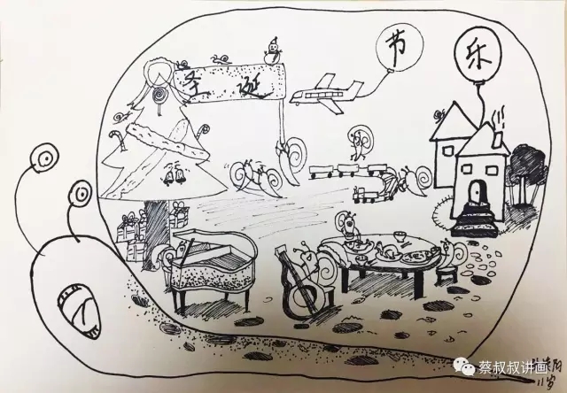 有关蜗牛的画儿童,蜗牛故事绘画