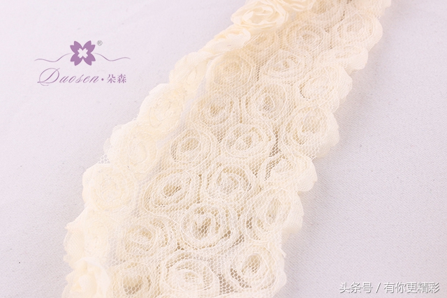 立体玫瑰花网纱面料,植绒玫瑰花材料包批发工厂