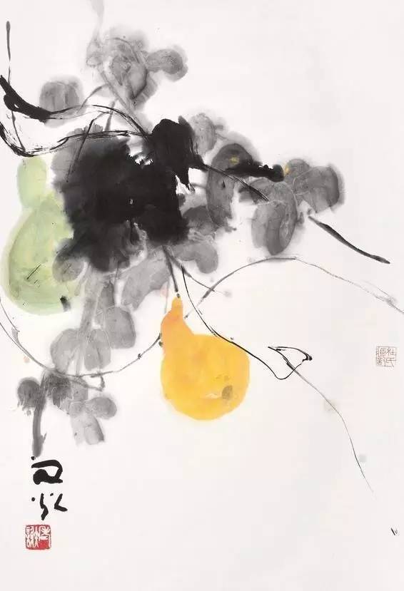 福禄双全葫芦如意图,真迹字画葫芦图案大全