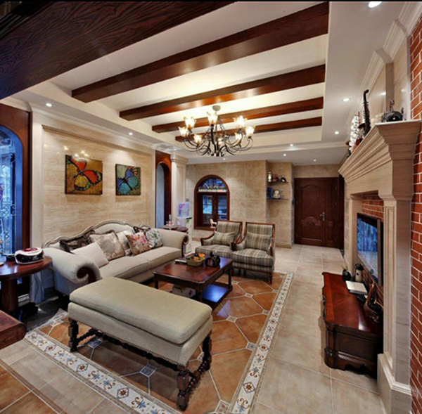 合肥苹果装饰装修案例富力桃园122㎡美式风