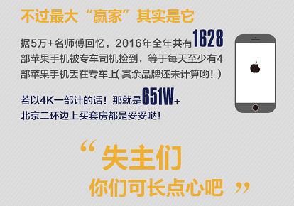 神州专车乘客遗失物品盘点：一年1628部iPhone