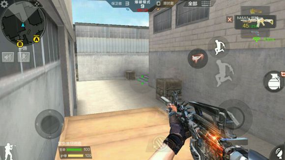 cf手游超实用点位技巧,穿越火线手游沙漠灰b点跳箱技巧
