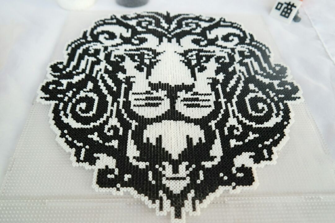 黏土招财猫装饰画,龙猫撑高级灰创意画