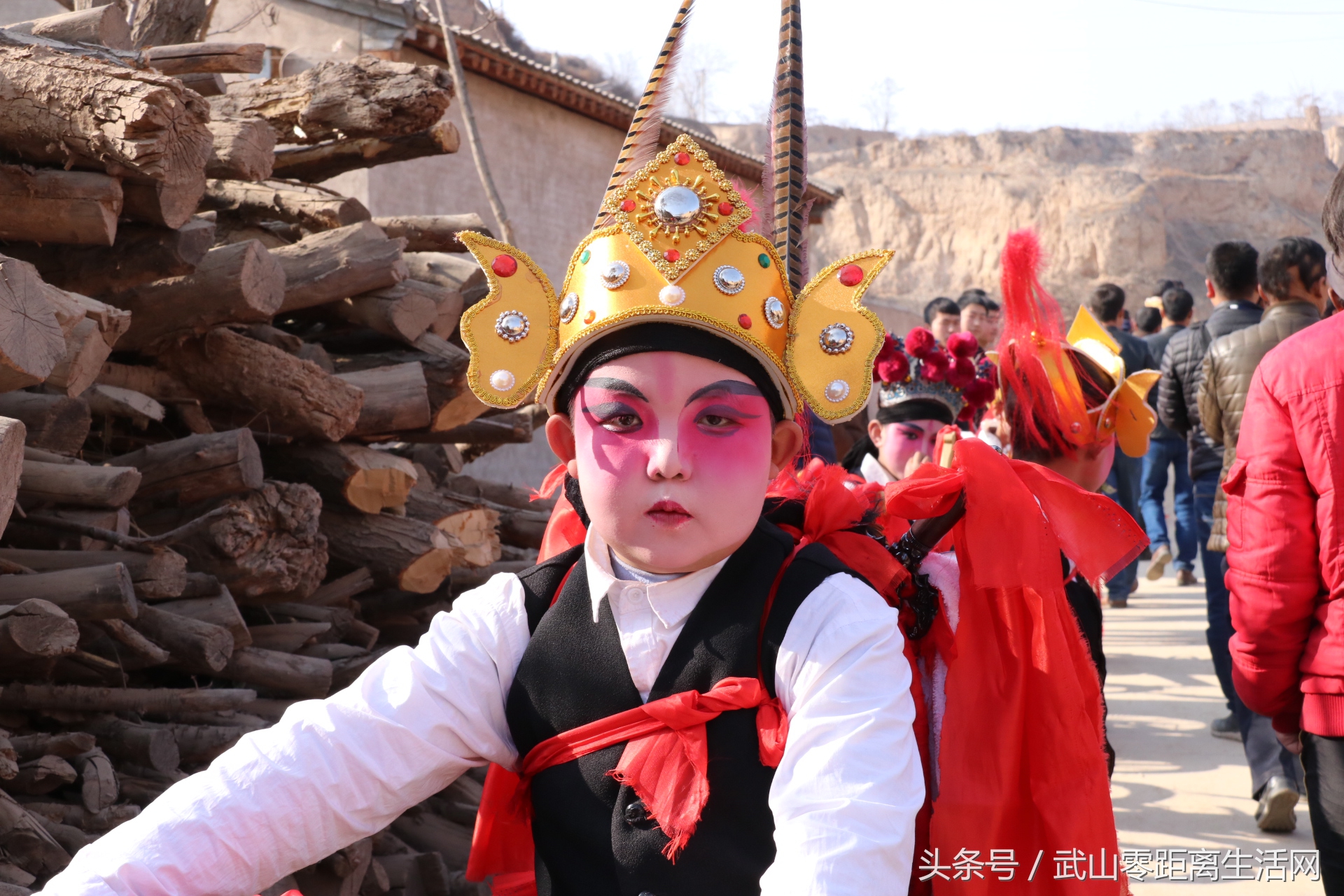 武山秧歌航拍,武山秧歌耍马