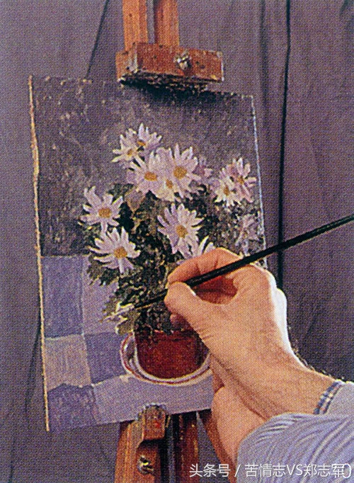 外国油画大师画牡丹视频,名家菊花油画