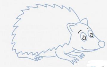 刺猬简笔画简单又漂亮,刺猬简笔画冬眠