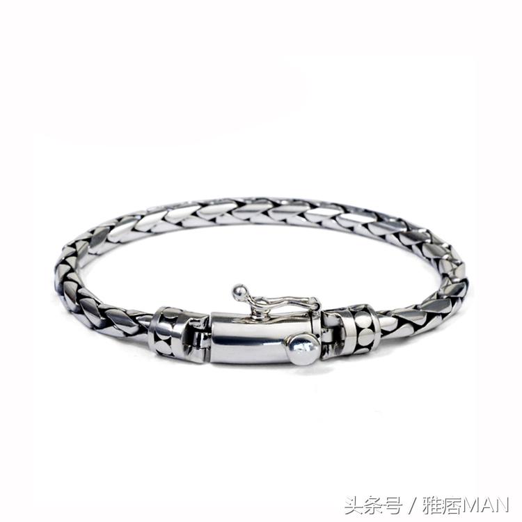 便宜又好看的手链男生复古风,适合潮男戴的金手链