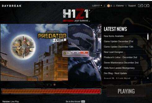 h1z1进程结束没反应,h1z1怎么卡在界面进不去