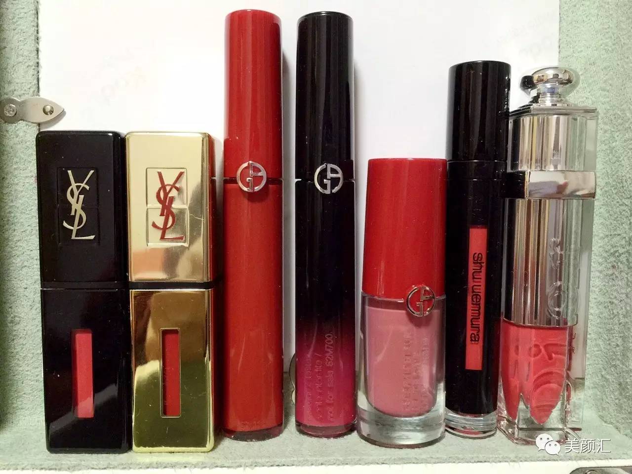 pinkbear泡泡唇釉460和珍珠唇釉260,3ce唇釉豆沙色和colorkey唇釉608