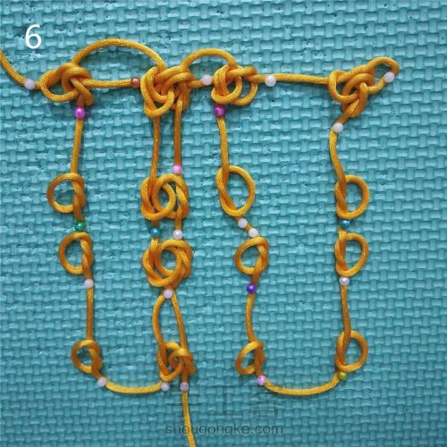 幻彩绳结编织,手绳编织平结双色