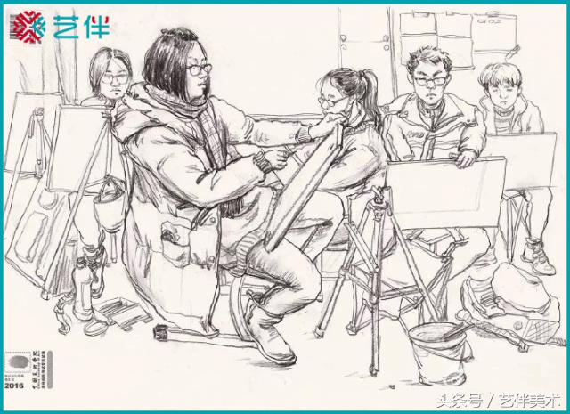 教室一角场景速写临摹,场景速写临摹图片范画