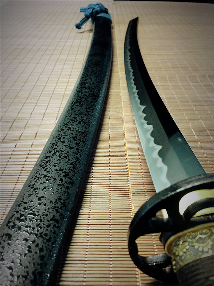 日本刀鉴赏松柏梧桐侟美浓系打刀古法研磨