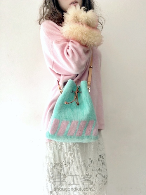 马卡龙色蝴蝶结水桶包,马卡龙色系剑桥包斜挎包