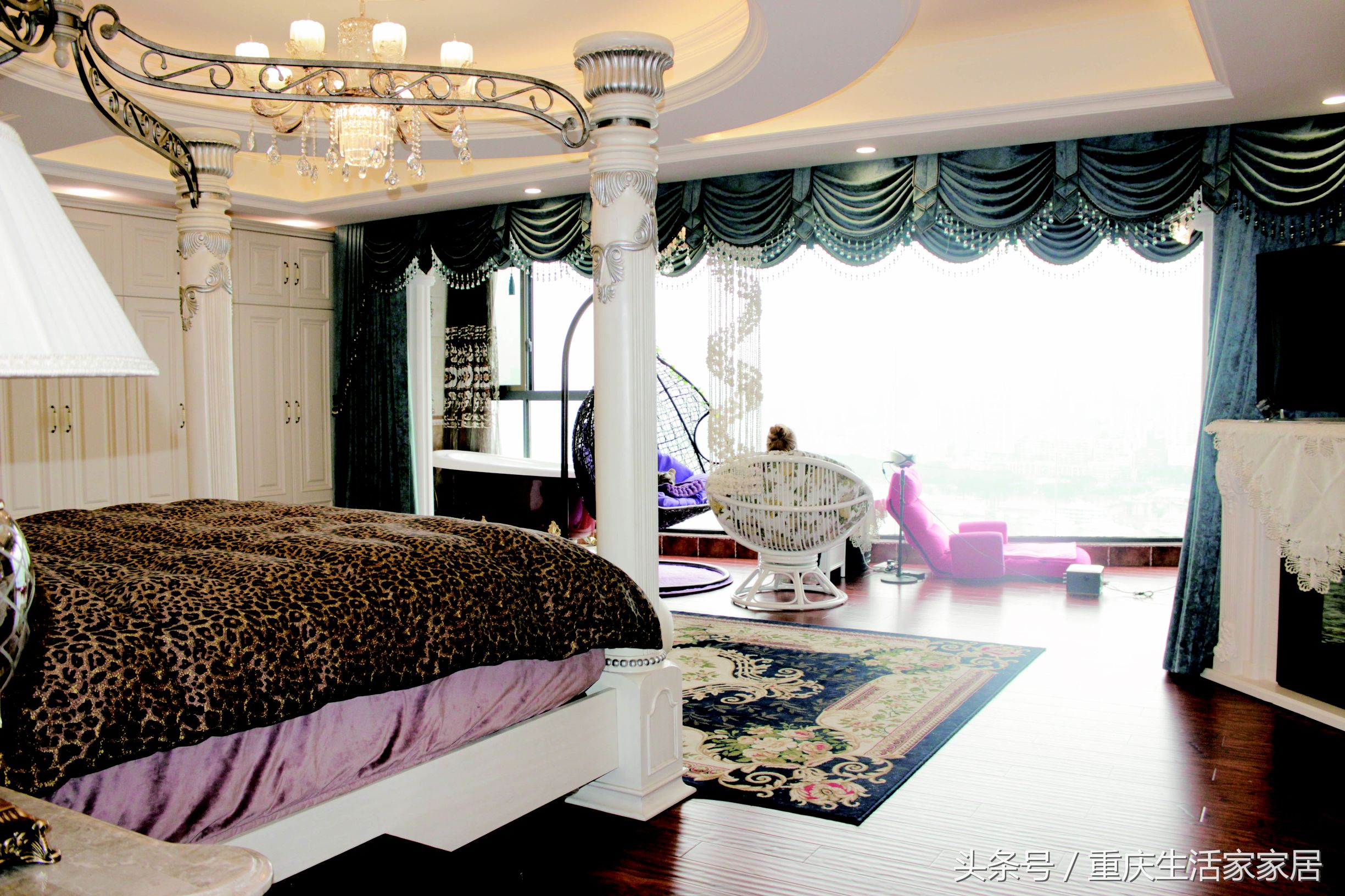 生活家装修房子效果图,海棠晓月c区江景房190万