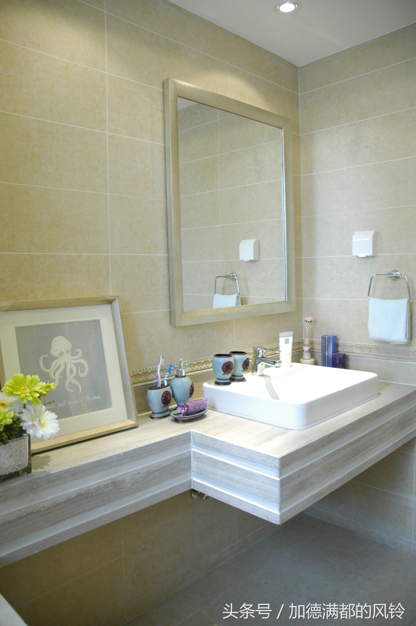 新乡地中海田园装修效果图,四室两厅两卫地中海装修效果图