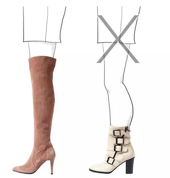 中膝靴怎么选,腿型靴子如何选择