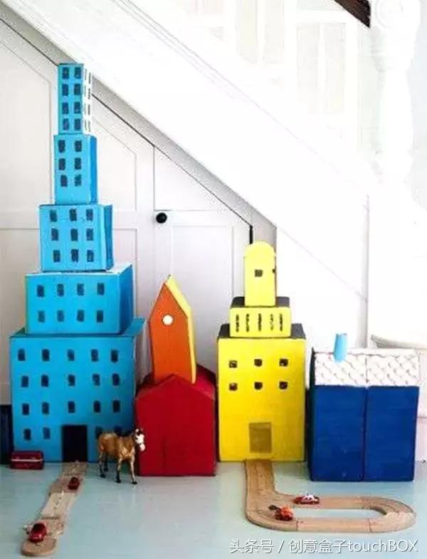 户外纸箱玩具自制多种玩法,疫情期间纸箱玩法