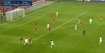 王永珀助攻于大宝,中国1:0伊拉克于大宝进球视频