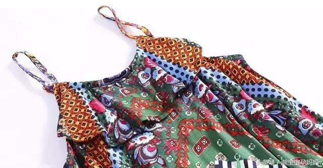 叠穿吊带裙波西米亚风,度假风波西米亚吊带裙