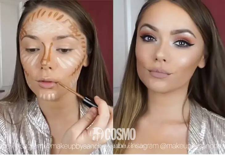 脸部阴影修容技巧,女生必学的修容技巧