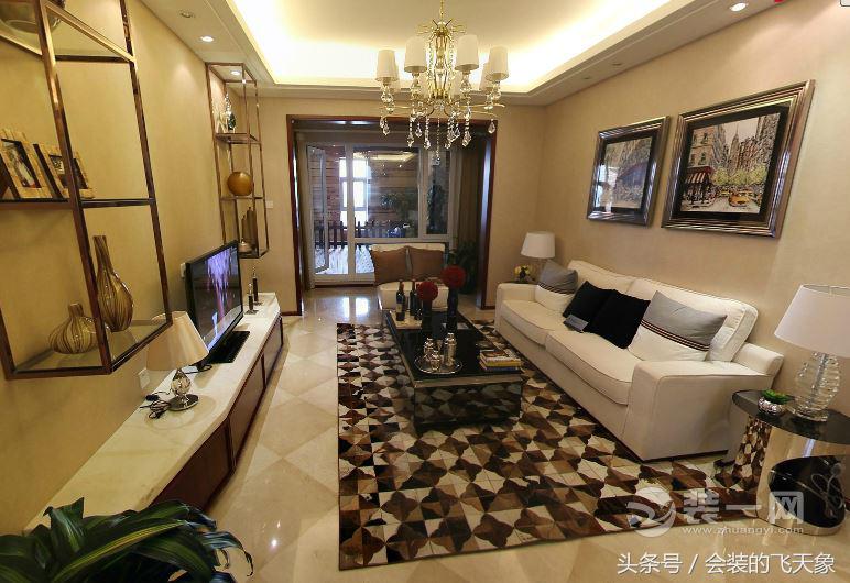 沈阳小户型背景墙,沈阳样板房装修效果图86平米